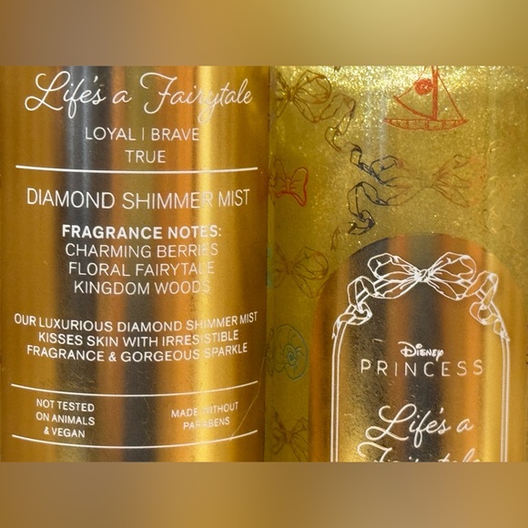 NEW B&BW 🪄 (2) Disney Princess Life’s A Fairytale Diamond Shimmer Mists - Picture 2 of 2